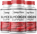 (3 ambalaj) Easy Flow Glycogen, EasyFlow Glycogen Support Capsule, Glyco Optimizer Formula, Navă de Curățare naturală a sângelui, Premium Easy Flow Glycogen Support (180 capsule)