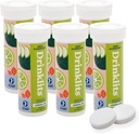 Limoizko Limoia Elektrolito Fizzy Hydration Tablets (6) Tube Bundle | 0g Sugar - Kirol naturaleko edariak - Oinarrizko elektrolitoak | 60 zerbitzatu - 10 Tablet hodi bakoitzeko