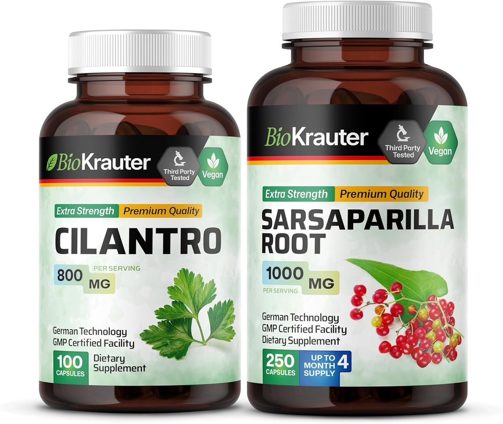 BIO KRAURER Cilanto 100 Capsules i Sarsapa goril·la 250 Capules