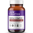 New Chapter Omega-3 Complex, 1000mg Softgels, Fish Oil Supplement Wild Alaskan Salmon for Heart, Brain, Eye, Joint & Skin Health Support - 30 Count