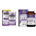 Garden of Life Dr. Formulated Probiotics Mood+ Acidophilus Probiotic Supplement & Zinc Supplements 30mg High Potency Raw Zinc and Vitamin C Multimineral Supplement