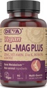 DEVA Vegan Cal MAG Plus täiendada kaltsiumi, magneesiumi, tsink, boor, vitamiin C, D & K, 90 tabletti, 1-pakk