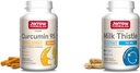 Jarrow Fixas Curcumin 95 500mg - do 120 Servings (Veggie Caps) & Milk Thistle 150 mg with 30: 1 Standarysed Silymarin Extract