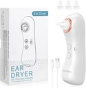 Ear Dryer, Recargable Ear Water Remover con luz, Electronic Warm Air Ear Drying Device para nadar, duchar, surfing, mergullo, Hearing Aid Use (Ear Dryer con 3 Consellos)