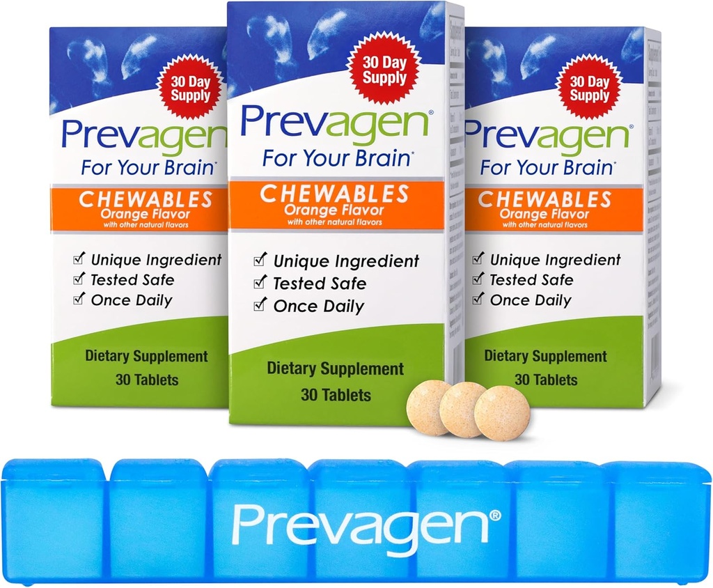 Prevagen Regular Strength Oranje Kauwtabletten - 90 tabletten (3 maanden voorraad) 