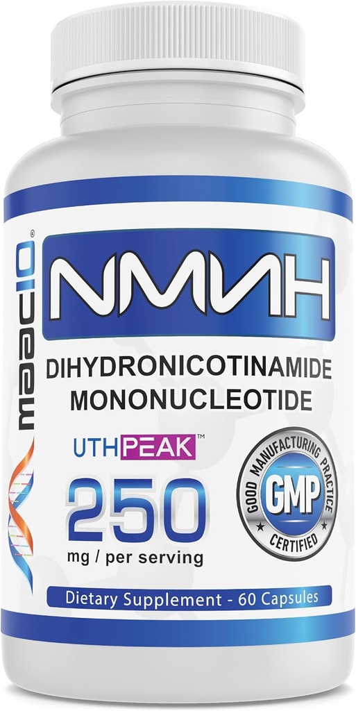 MAAC10 NMNH(NMN 补充替代品) 250mg 服务 | UthpeakTM NMNH(Dihydronicotinamide Mononucleotide) 改善稳定性 |-30日供应.