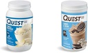 Quest Vanilla Milkshake 24g Protein 3 Pound and Cookies " Cream 20g Protein 1.6 Pound Protein