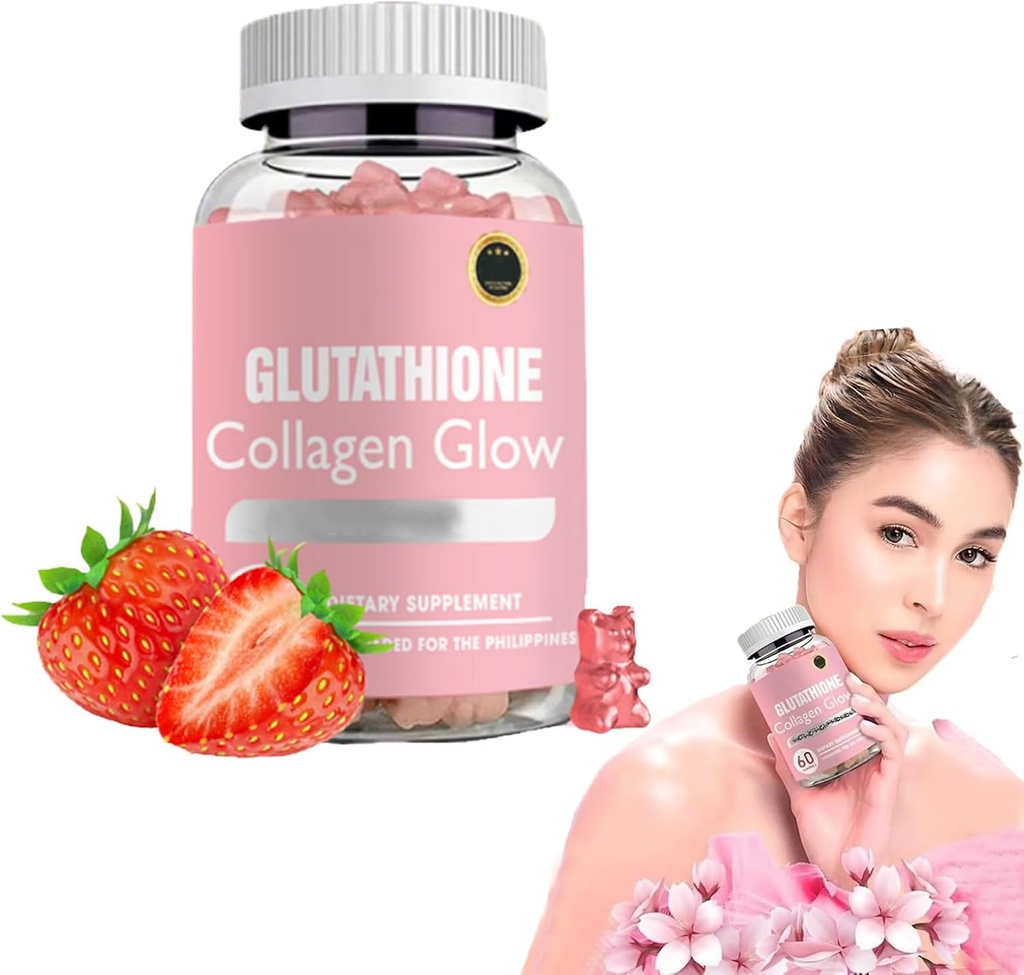 DYALE Glutationa Colágeno Glow Gummies,Glutationa Colágeno Glow Gummies para mancha escura,60 / 120 Pcs Glutationa Colágeno Gummies para mulheres, Gummies de colágeno coreano para mancha escura (1pc)