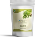 HERBAL HILLS Alfalfa pulver | 16 Oz (454 GMS) | Grønn Superfood tørket hele unge blader