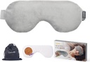 Luxtude Heated Eye Masks for Dry Eyes with Flaxseed & Lavender, Microwave Warm Eye Compress Moist Heat, Змащена маска для сну, Гарячий Stye Eye Compress для Puffy Eyes, Dark Circles (Gray)
