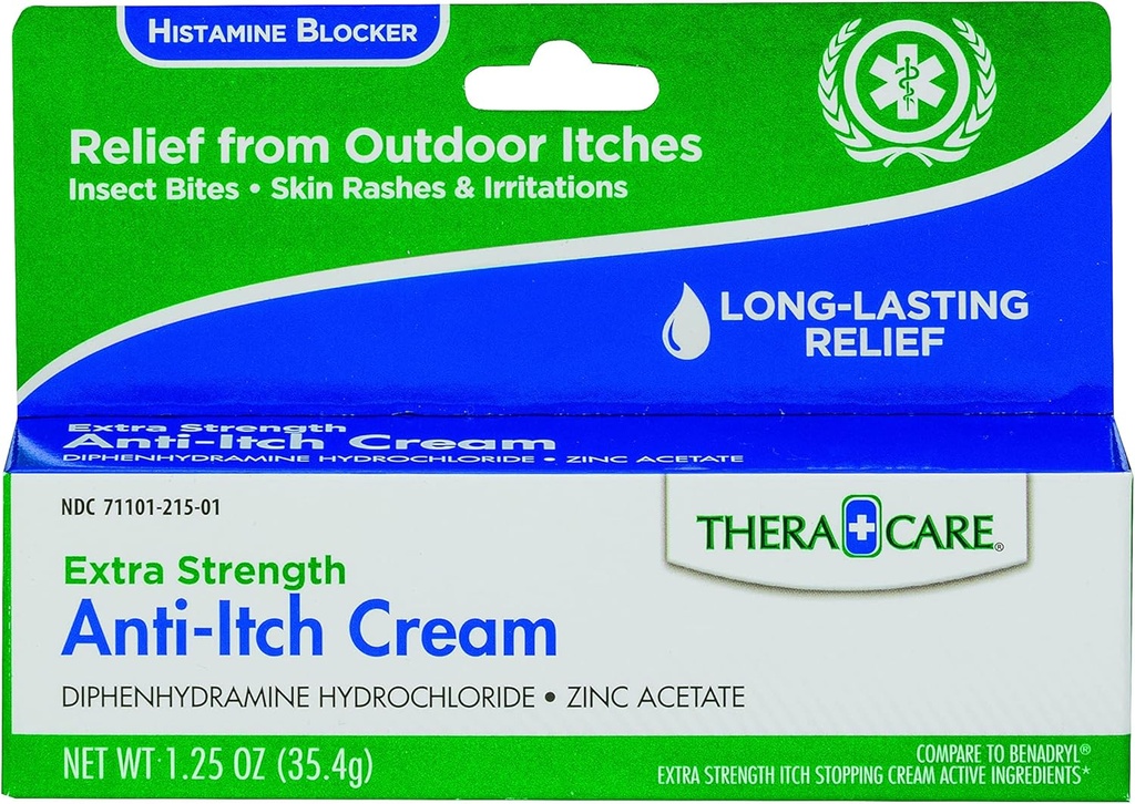 Thera Care Anti-Itch Cream - Extra Strength - Outdoor Itch Relief | 1.25 oz
