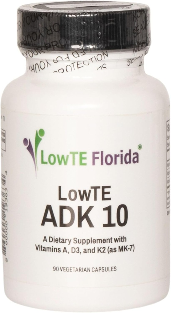 ADK 10- 90 Capsules I Vitamin D3 K2 & A, Multivitamin Suplemen untuk Stronger Bones, Teeth & Heart * dan Normal Tekanan Darah *, Potency Vitamin ADK Tinggi dengan Vitamin D3 10.000 iu