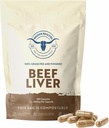Beef Liver - Naturaren Multivitamin -% 100 USA Beef - 180 kapsula poltsa