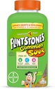 Flintstones Sour Gummy Vitamin For Kids, Kids Multivitamin Gummies with Vitamin C, B6, B12, A & Vitamin D, Dukung Anak-anak Pertumbuhan dan Pengembangan, 180 Count