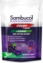 Sambucol Black Elderberry Cough הקלה Lozenges - Cough Drops for Adults, Sambucus Elderberry Lozenges, עם Ivy, Cough & Mucus הקלה, Immune Support, Bri Eucalyptus - 24 Count, 1 Pack