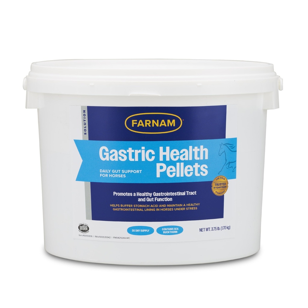 Farnam Gastric Health Pellets, Daily Gut and Digestive Health Supplement for Horses Helps Maintain a Healthy Gastrointestinal Tract and Gut Function