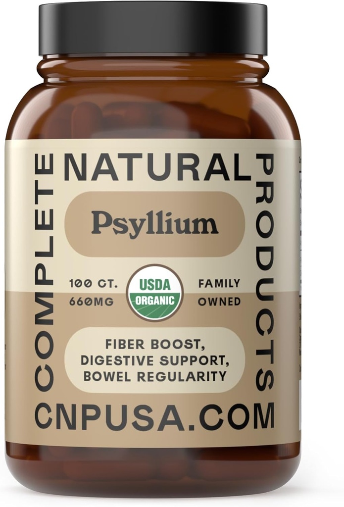 Syllium Husk Capsules บริสุทธิ์ - 660 มิลค์ แคปซูล 100 บริสุทธิ์ Fivered Fiber & Colon Bloods