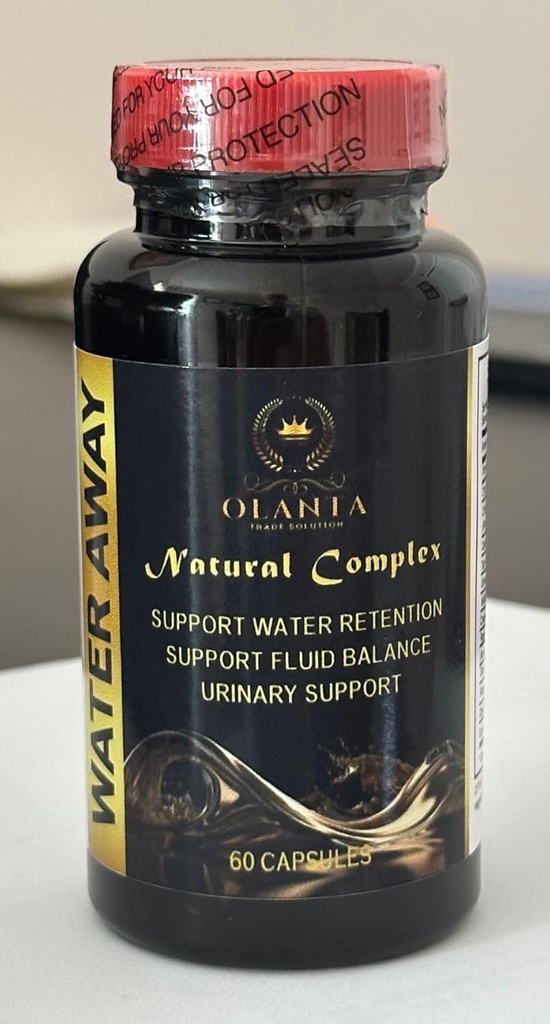 Water Away Complex - Natural diuretics for Water Retention, Natural Water Away Pills, Water Pills ויטמינים, Boost Immunity, Water Loss Pills - 1 בקבוקי מים