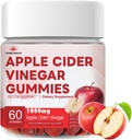 YILING Javított Sour- Sweet Taste Apple Cider Vinear Gumies - 1000mg -Formulált, hogy támogassa az immunrendszeri egészség normál energiaszint & Gut Health- Apple Flavor Gumies gazdagított B12 / B6 / Beetroot