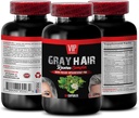 VIP VITAMINS Hair Supplement - Gray Hair Reverse Complex, Biotin, acido folico, radice di ortica - Saw Palmetto Extract, 1 bottiglia (60 capsule)