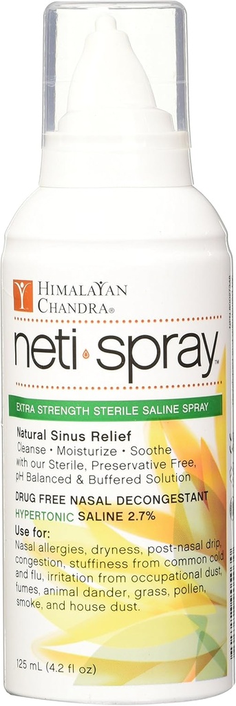 ההימלאיה צ'נדרה Hypertonic Adult Neti Spray, 4.2 אוונס