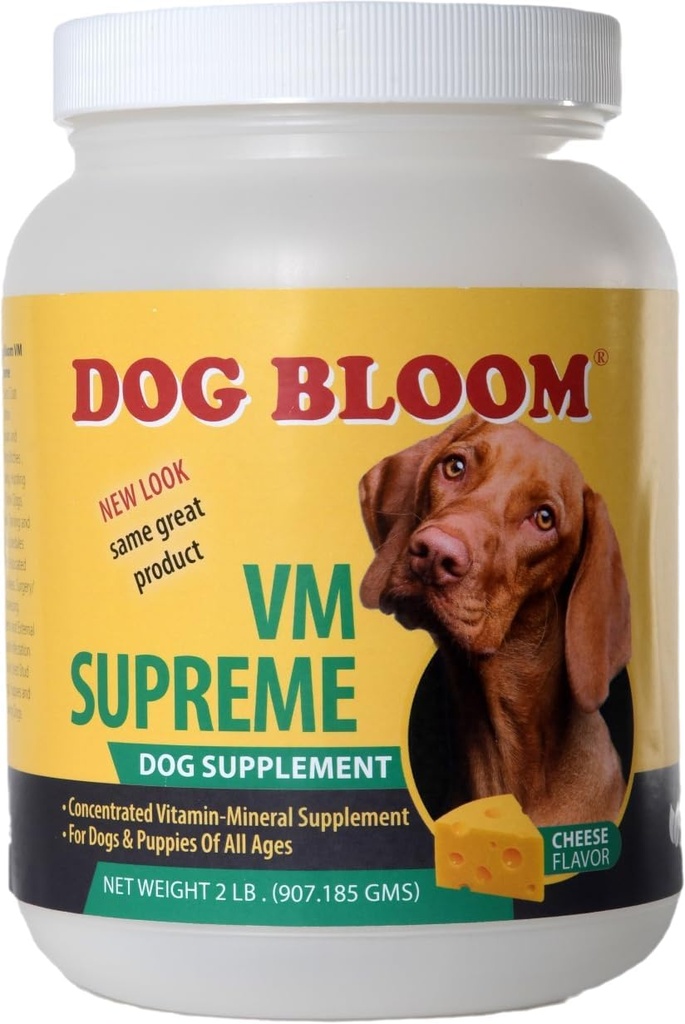 VM Supreme | The Ultimate Vitamin & Mineral Add for Dogs / Real Cheese Flavor / (32 oz. (2 lbs.)