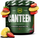 REDCON1 Canteen Hydration + Electrolytes, Strawberry Lemonade - Electrolyte Drink Powder with B Vitamins + Minerals for Recovery - Coconut Water Powder & Hyaluronic Acid for Hydration (30 Servings)