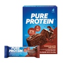 Pure Protein Bars, High Protein, Nutritious Snacks to Support Energy, Low Sugar, Gluten Free, Chocolate Deluxe, 1.76 oz., Pack of 4