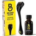 The Beard Club Derma Roller & Beard Growth Oil for Face, Body and Scalp Microneedling Roller for Men and Women with 540 Titanium Microneedles - Beard Roller for Hair & Beard