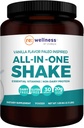 Reignite Wellness by JJ Virginia - Vanilla Paleo-Inspired All-in-One Shake - Gluten Free + Dairy Free Protein Powder s Contains 20G of Beef Protein with Vitamins, Minerals, Amino Acids s 30 Servings
