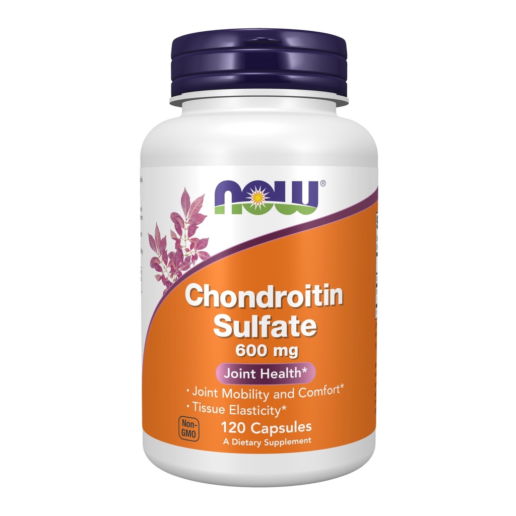 NOW Foods Supplements, Chondroitin Sulfate 600 mg (a Glycosaminoglycan), Joint Health*, 120 Capsules
