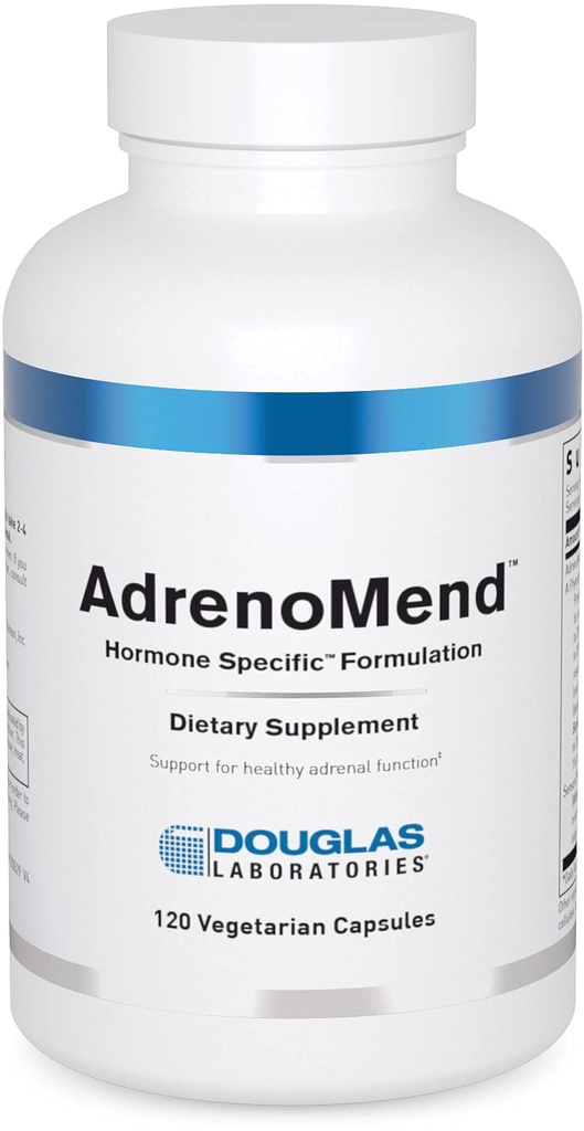 Douglas Laboratories AdrenoMend - Rhodiola Herbal Supplement - Adrenal Support - With Ashwagandha, Bacopa Monnieri, & Other Adaptogens - Non-GMO - 120 Vegetarian Capsules