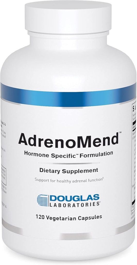 Douglas Laboratoris AdrenoMend - Rhodiola Hebal suplementari - Implementació d'Adreunal - amb Ashwagandha, Bacopa Mnnieri, & Altres Adaptogens - No-GMO - 120 Vegetarian Caples