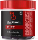 Cheribundi Tart Cherry Gummies Pure Performance для максимального відновлення з 25 Tart Cherries Потужна антиоксидантна підтримка, Non-GMO, Глютен-Free, Vegan 20 Калорій на Serving 60 Count