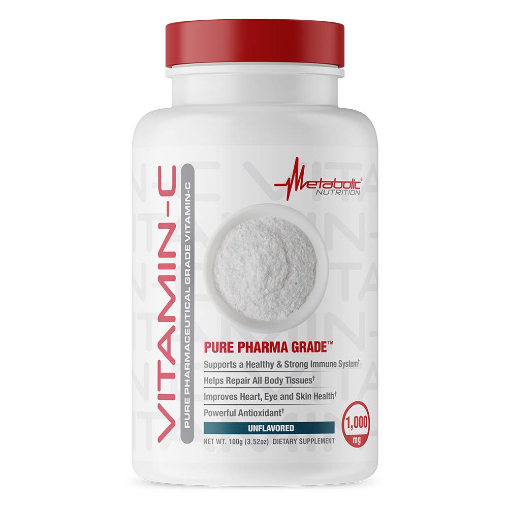 Metabolic Nutrition Vitamin C, 1000mg, Pure Pharma Grade, High Absorption Ascorbic Acid (100 g)