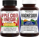 FarmHaven Magnesium Glycinate &amp; Malate Complex y Apple Sider Vinegar Capsules