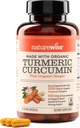 NatureWise Curcumin Turmeric 2250mg - 95% Curcuminoide & BioPerine Black Pepper Extract for Advanced Absorption - Daily Joint and Immune Health Support - Vegan, Non-GMO, 90 Count[30-Day Supply]