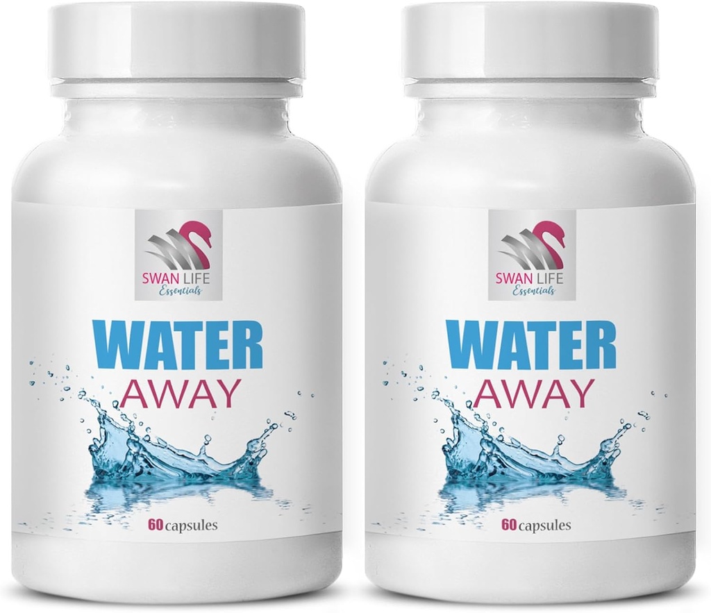 Diuretic complex - WATER AWAY - Water balance, Natural support, wellness, Diuretic formula, Water support, Natural fluid balance, Diuretic capsules, fluid balance, Diuretic capsules 2 Bot 120 Caps