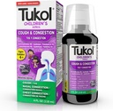 Medicina de tuse pentru copii TUKOL - Tuse & congestie Relief, Chestal Tuse Suppressant pentru copii, Copii Rece și Medicina Tuse, Copii Sirop de tuse pentru vârstele 4+ Aroma de struguri 4 FL OZ