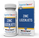 Superior Source Zinc Lozenjets - Immune System Support supplement - Trace Mineral supplement Aids Systems ' Functions - Zinc supplement for Women ' Men - 60 Instant Dissolve Tablets