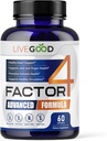 LIVEGOOD ™ Factor 4, Omega 3 Fish Oil with EPA & DHA, CoQ10, and Turmeric, Advanced Q10 Coenzym & CoQ10 Supplements, DHA Supplements for Heart, Joint & Immune Support, Made in USA, 60 Count,