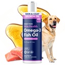 Honest Paws Salmon Oil for Dogs & Cats – Omega 3 Fish Oil Supplement for Skin, Coat, Joint & Heart Health – Natural, Sustainably Sourced Wild Alaskan Salmon, 16 oz