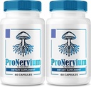 (2 Pack) ProNervium - ProNervium Advanced Nerve Health Supplement, ProNervium Nervium Nereum Dukungan Pil Dietary, All- Natural Formula Dynamic Lifestyle, Pro Nervium Pastilla Review (120 Kapsul)