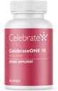 Celebrar las vitaminas CelebrarONE 18, 18 mg de hierro - Una vez Bariatric Multivitamina, Vitaminas Esenciales & Minerales - Gastric Bypass &amp; Sleeve Gastrectomy Suplemento (30 cápsulas)