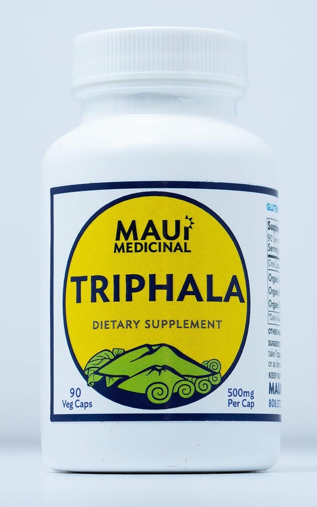 TRIPHALA 90 Veggie Kapsle - 500 mg na kapsli Organic Herbal Formule