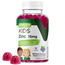 Viteey Zinc for Kids Gummies - 15mg - Tasty Chewable Berry Flavor Gummy | Immune Support - Powerful Natural Antioxidant, Kids Zinc Vitamin Supplement - Vegan, Gelatin Free, Gluten Free - 60 Count
