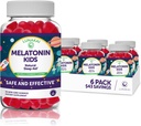Lunakai Kids Melatonin Gummies 1mg - Tastiest Formula Proprietario - Non-OGM, Vegan, Gluten Free Chewable Low Dose Supplemento per bambini - Gomma naturale del sonno per bambini 2 anni vecchio+ - (6 pacchetto)