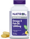 Natrol, Omega-3 Fish Oil Softgels, Heart Health Dietary Supplement, 1000 mg, 150 Count