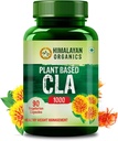 Himalaya Organics Organics Plant Based CLA 1000 Saffloer Oil Extract Fat Burner Supplement 