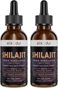 Silajit Resin Organic Liquid Supplement, Shilaj Himalayan Organic, Silajit lichid picătură, Shilaj Drop Contine 85 Trace Minerale, Alternative la Resin & Capsule,120 ml